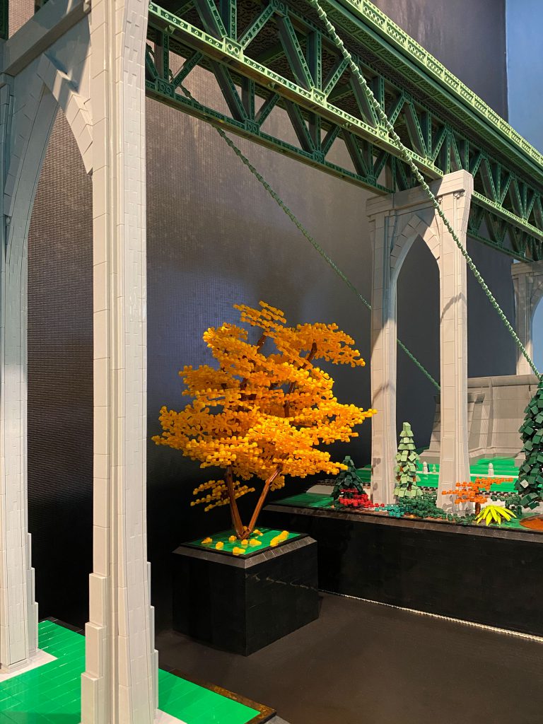 Impressive St. Johns Bridge by Portland LEGO Artist Erik Mattson at PDX PDX Art