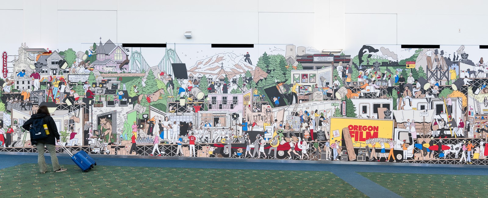 #slidecaption4 ARTIST NICK STOKES CELEBRATES OREGON'S FILM HISTORY